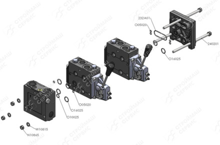 Гидрораспределитель пропорциональный LSP32/10 (PV-4/10S и PVG32-10)
