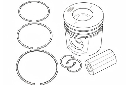 Комплект прокладок верхний Perkins T402948 (оригинал)